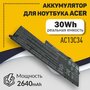 Аккумуляторная батарея для ноутбука Acer Aspire E3-112 11.4V 2640mAh 30Wh AC13C34