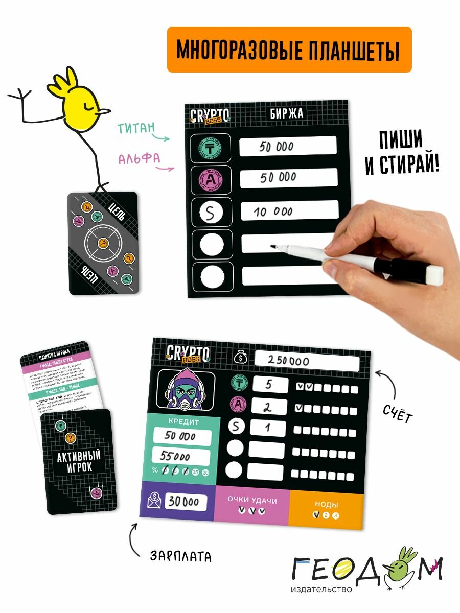 Игра настольная Cryptoboss. Криптобосс Геодом - фото №14