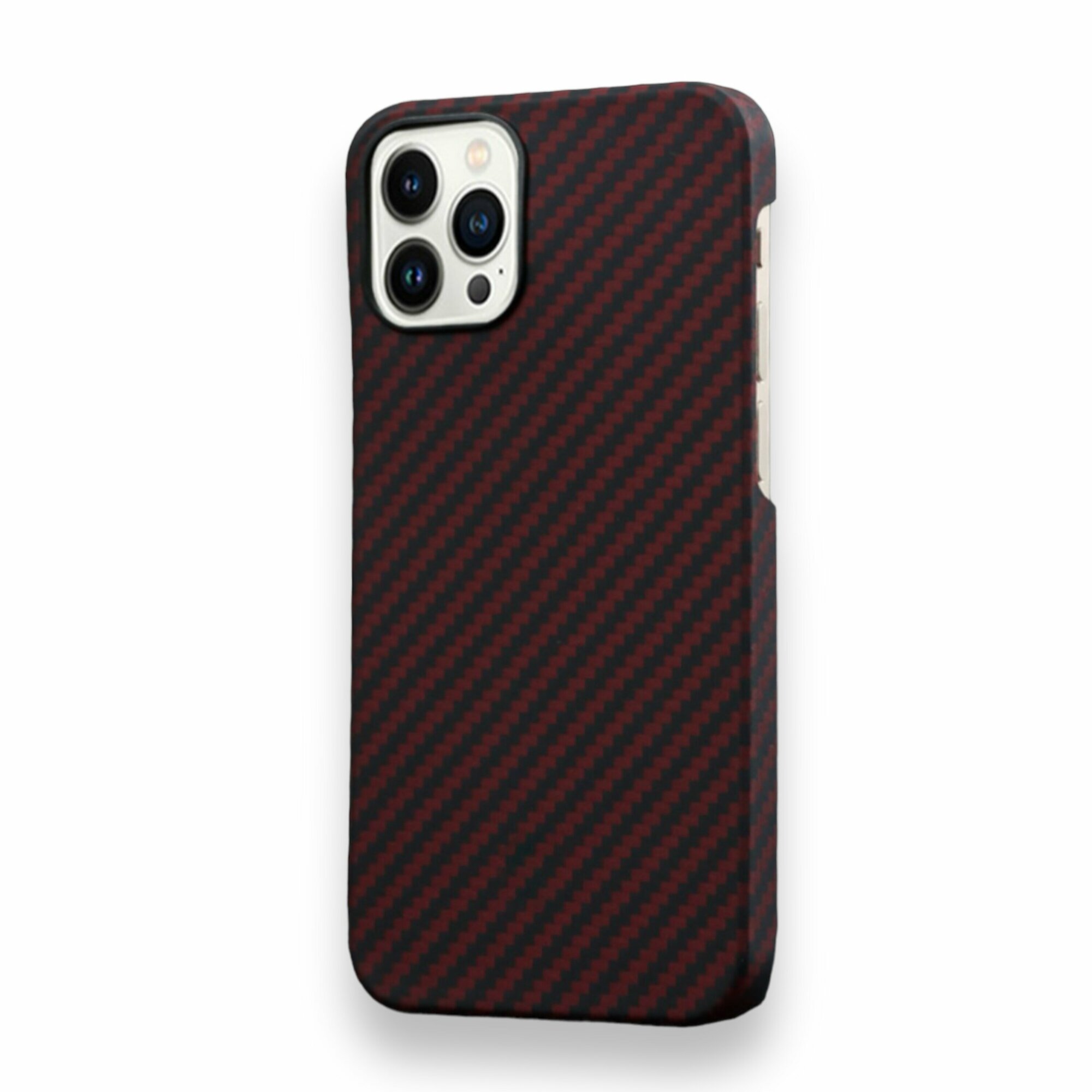 Чехол карбоновый для iPhone 15 Pro (MagSafe) Кевларовый из арамидного волокна, ультратонкий, сверхпрочный
