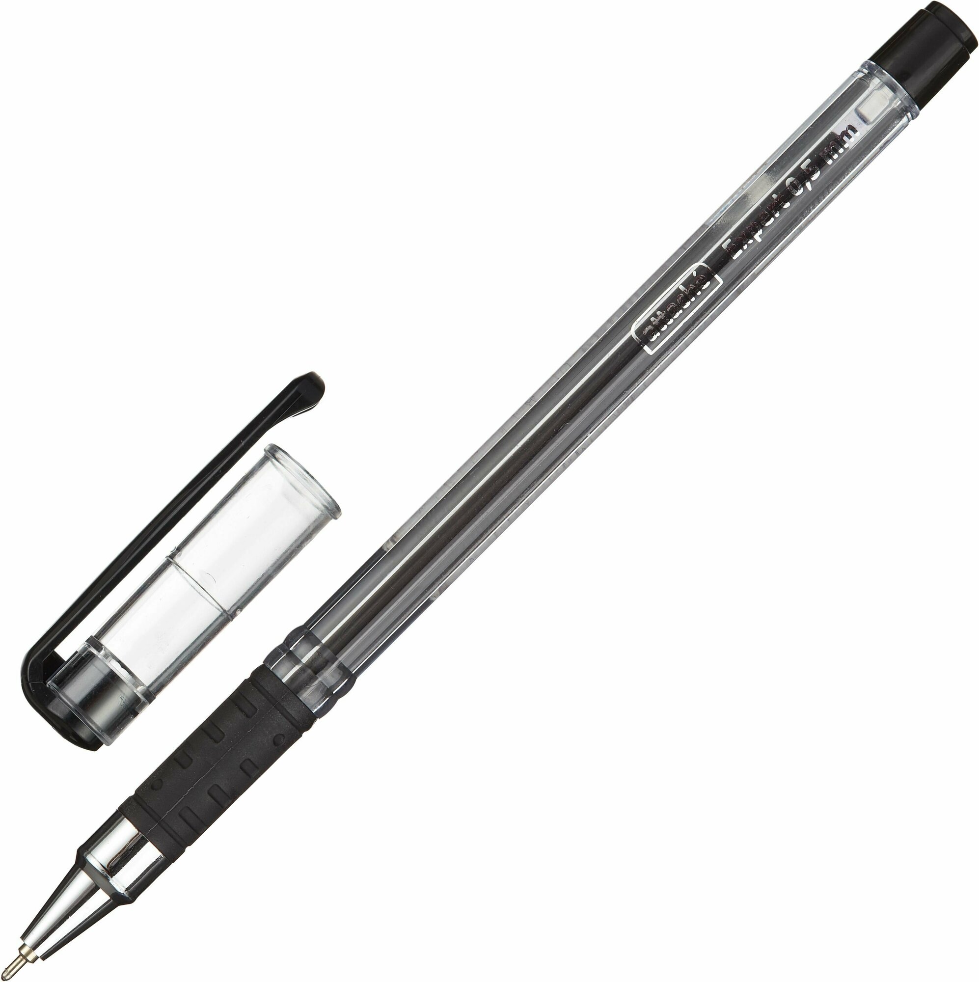 Ручка шариковая Attache Expert, масляные чернила, черная, 0.5 мм, набор 12 штук