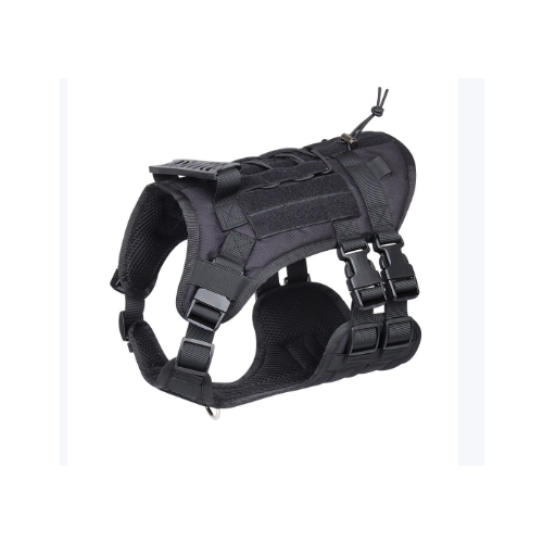 Conflate ZOO Шлейка для собак тактическая M, черная