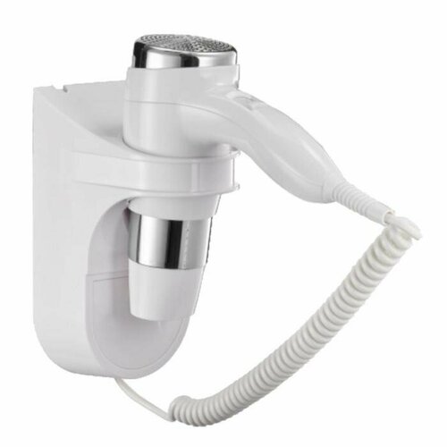 Фен Puff-1600 настенный 1600 Вт 2 скорости хол воздух белый 504400₽