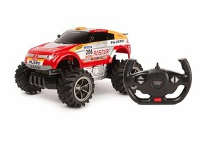 Машинка на радиоуправлении Rastar Pajero Evolution (Dakar Rally) (арт.20100), 1:18 (24 см). Красная