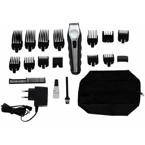 Триммер WAHL Ergonomic Total Beard Kit черный/серебристый [9888-1316]