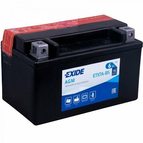 Аккумулятор Exide 6Ач прямая полярность ETX7A-BS