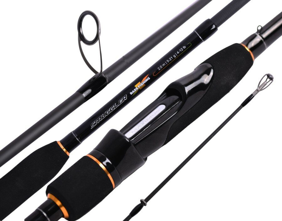 Удилище спиннинговое Maximus SMUGGLER-X Bass 204ML 2,0m 5-21g 4pcs MBFSX204ML