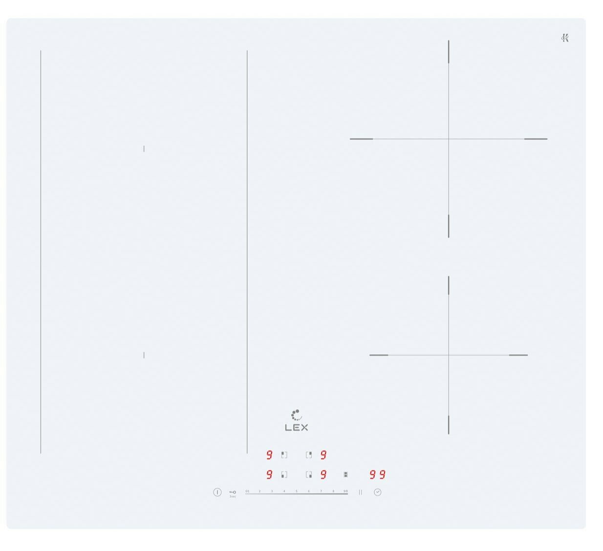 Электрическая варочная панель LEX EVI 641A WH