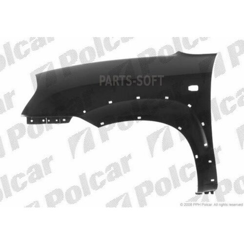 POLCAR 4047021 404702-1_Крыло переднее TUCSON 04-10 RH с отв под расширитель 8740₽