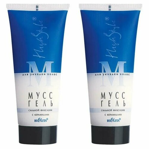 Белита Мусс-гель для укладки волос с керамидами сильной фиксации 200 мл 2 уп 903₽