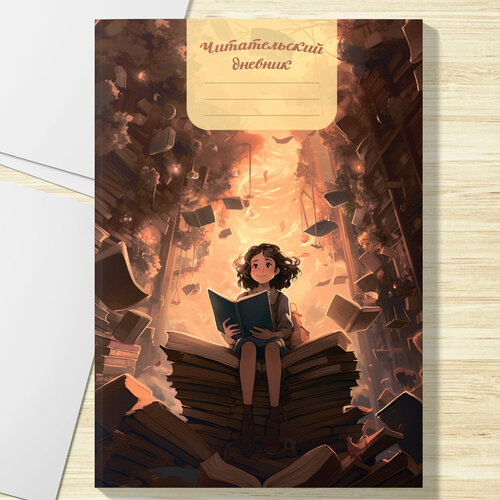 Читательский дневник аниме Мир книг 24 листа А5 на скобе 198₽
