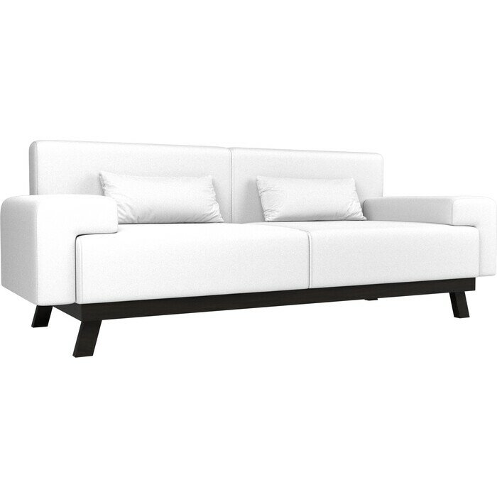 фото Прямой диван АртМебель Мюнхен эко кожа белый