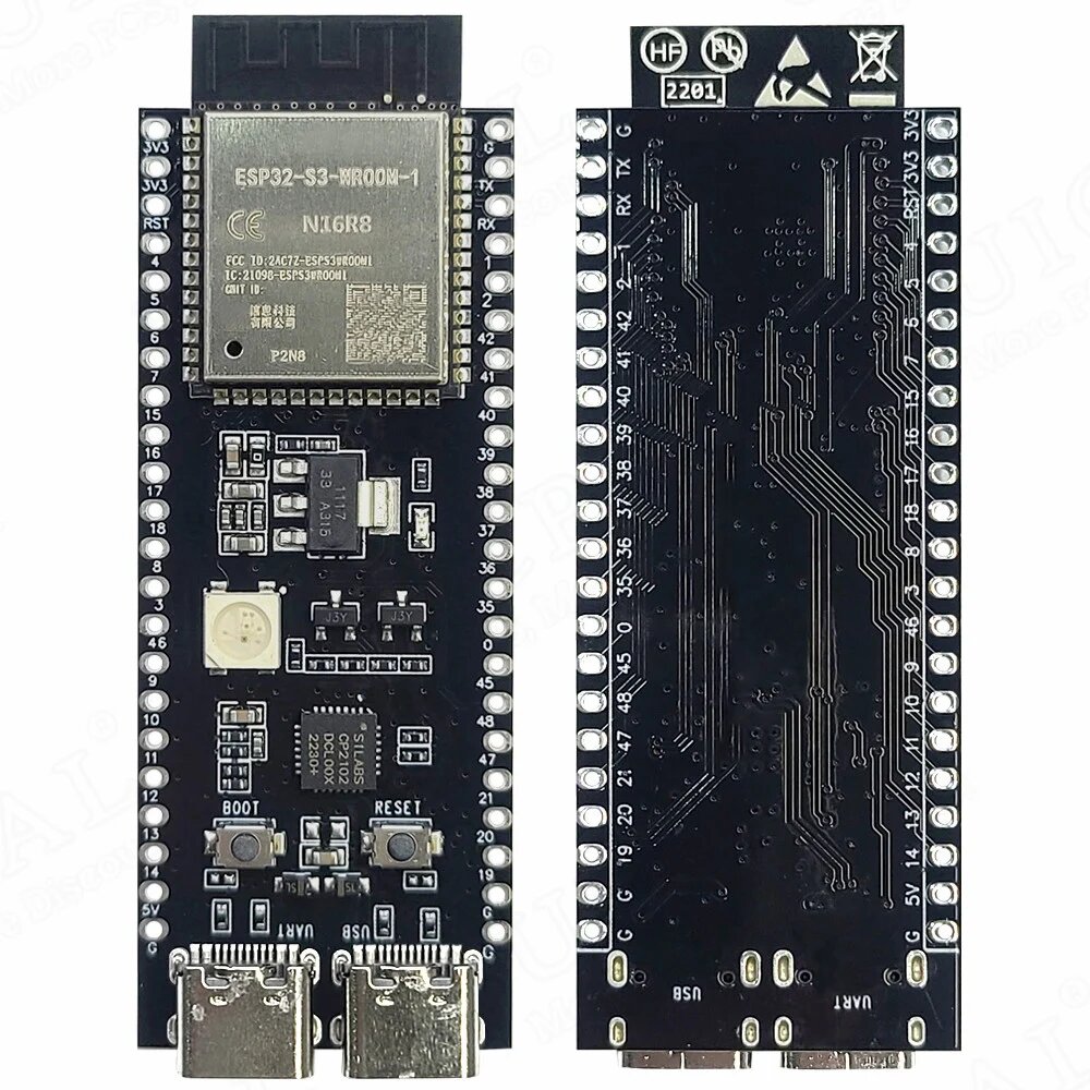 Модуль макетной платы ESP32-S3-DevKitC-1 BT 2,4G Wifi модуль макетная плата для Arduino 16 Мб FLASH 8 Мб PSRAM 44Pin CP2102 Type-C N16R8 ESP32 S3