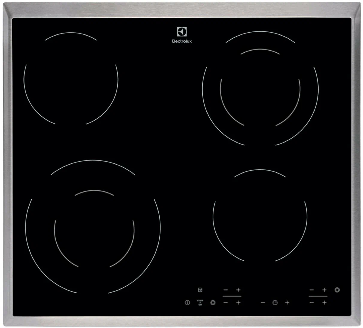 Варочная панель электрическая Electrolux EHF6342XOK, черный