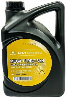 Характеристики модели Масло моторное HYUNDAI 0W30 Mega Turbo SYN бензин ...