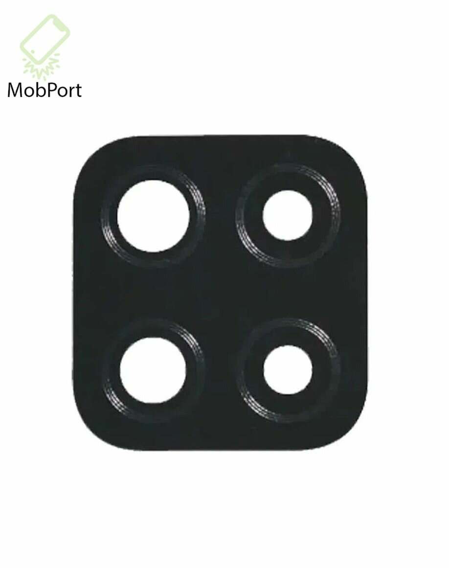 Стекло для камеры, для Samsung Galaxy A12/M12 A125F/M127F, черное, 1шт. — фото 1