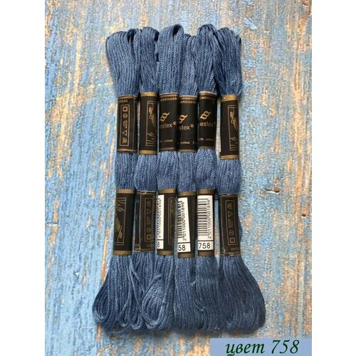 Нитки для вышивания Bestex. Цвет 758