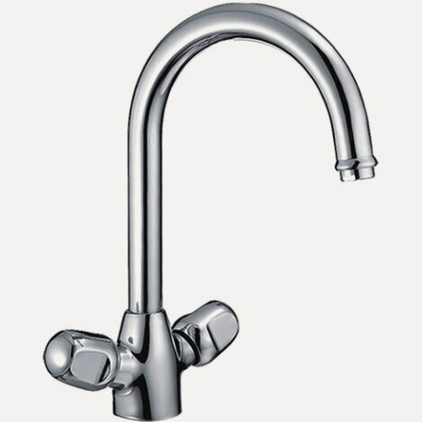 Изображение товара Смеситель для кухни LEDEME L4086, латунь, хромированный, аэратор