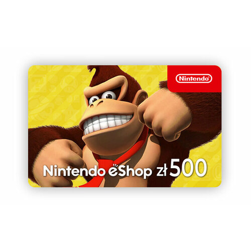 Карта оплаты Nintendo eShop 500 zl Poland Цифровая версия Nintendo eShop PL Nintendo Switch Регион активации Польша НЕ для РФ 2427000₽