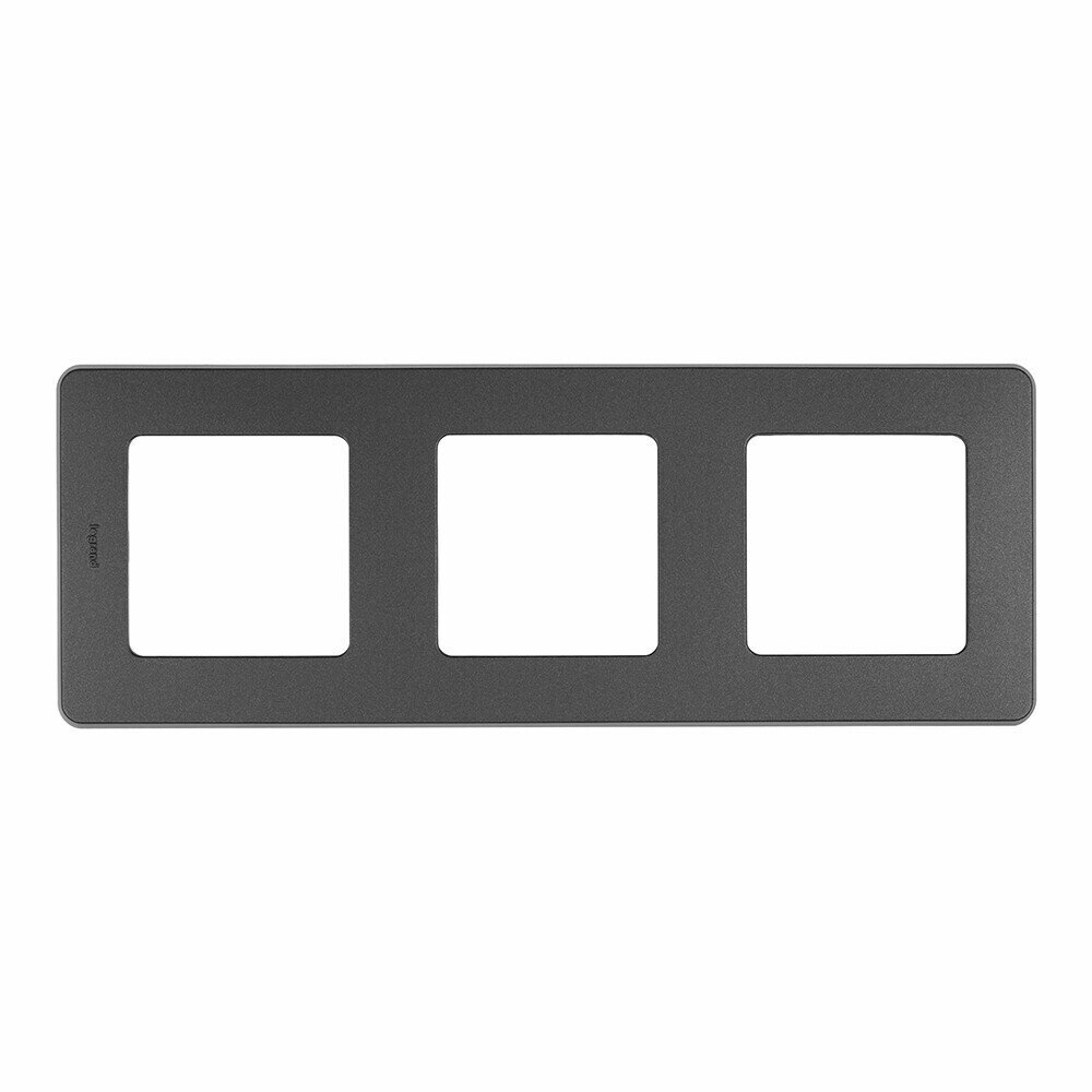 Рамка Legrand Inspiria трехместная антрацит (673953) Legrand 673953