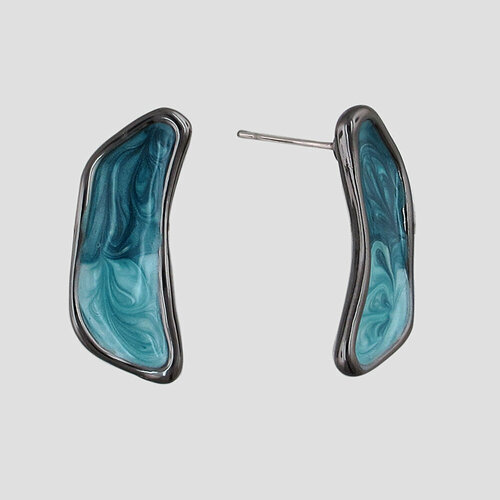 Серьги пусеты Эстет серыйсиний 660₽
