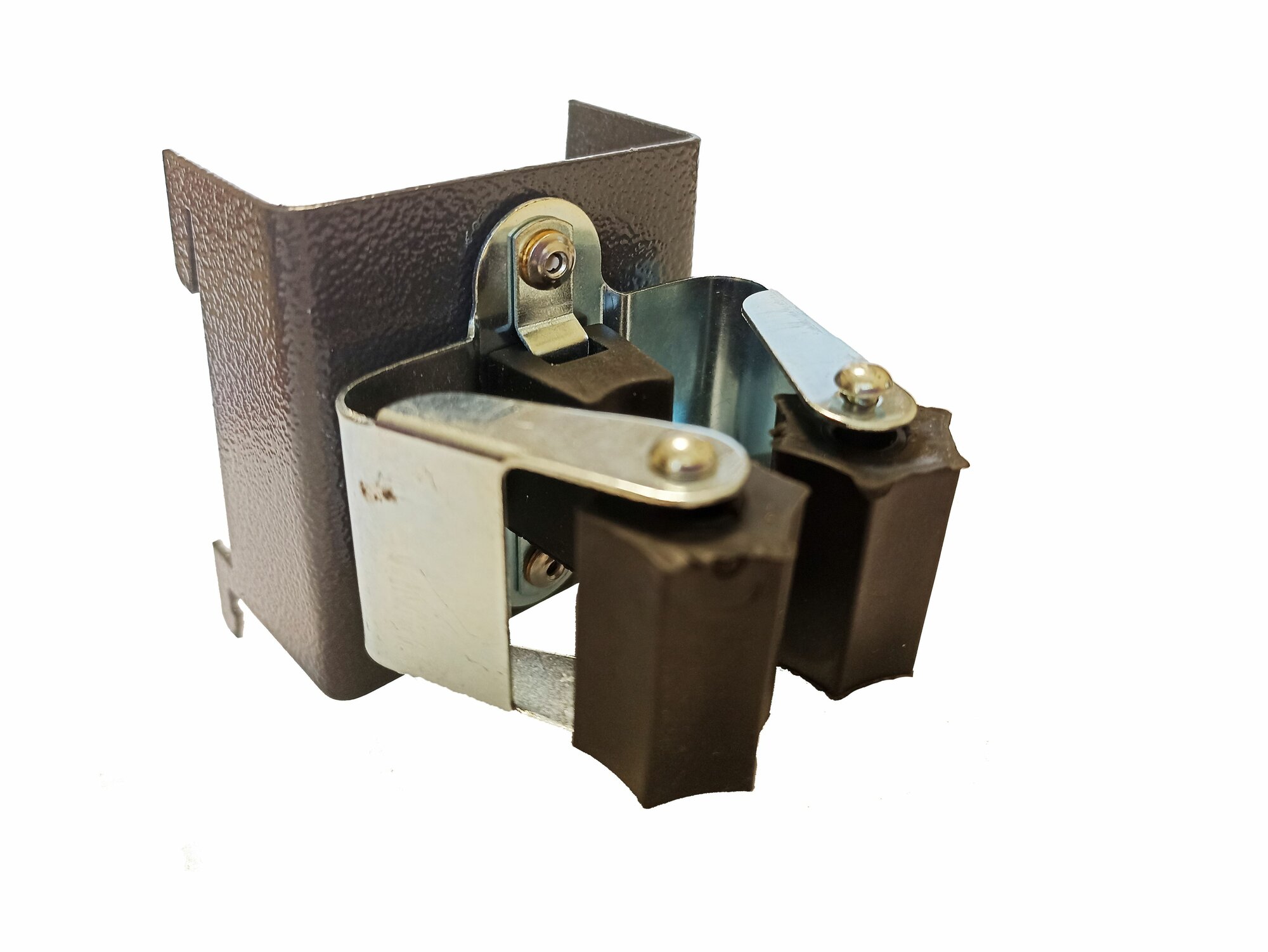 Ложемент пружинный (роликовый) с держателем серый