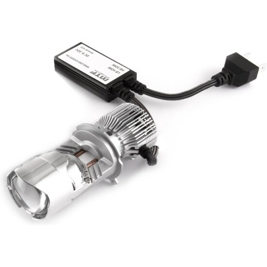 Светодиодные линзы Mtf Light , серии MiniLENS EXPERT H4/H19, 12/24V, 40/50W, 5500K, 5000LM, к-т 2шт. — фото 1