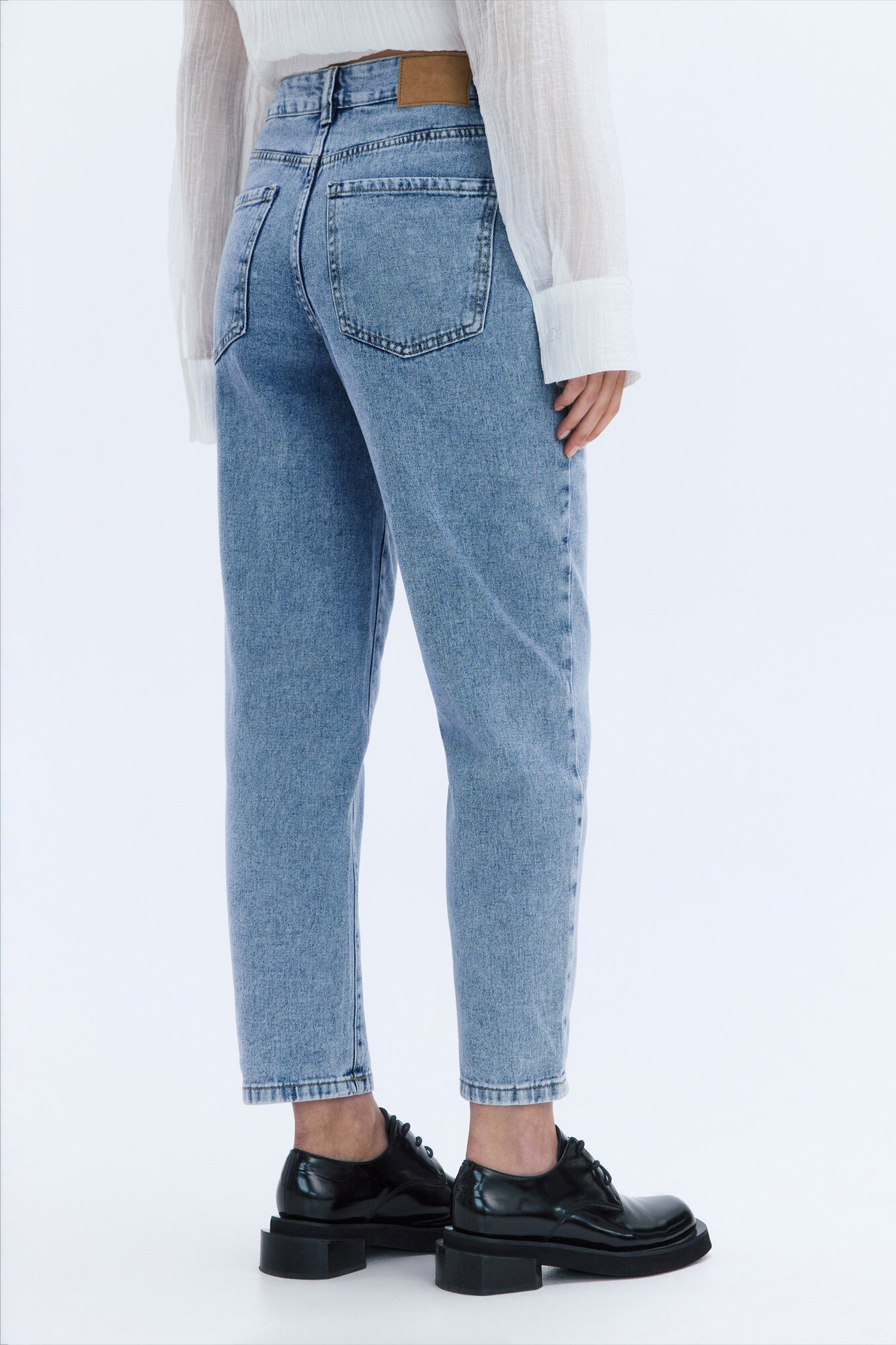 Джинсы мом Befree Basic, размер XS/170, голубой — фото 1