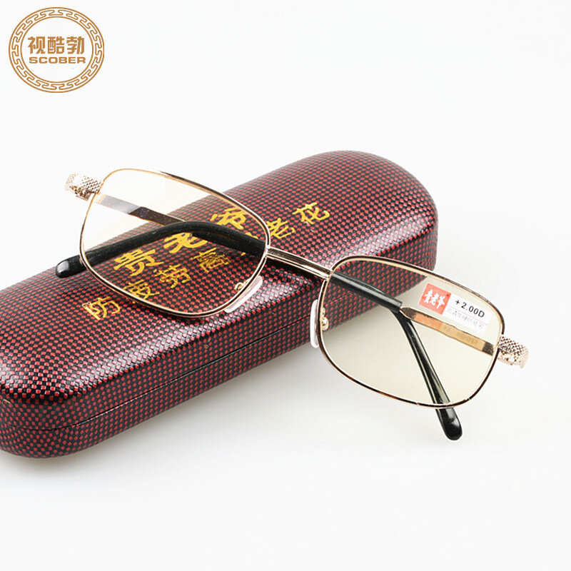 фото Очки для чтения Donghai Crystal 1501, металлические, стеклянные линзы