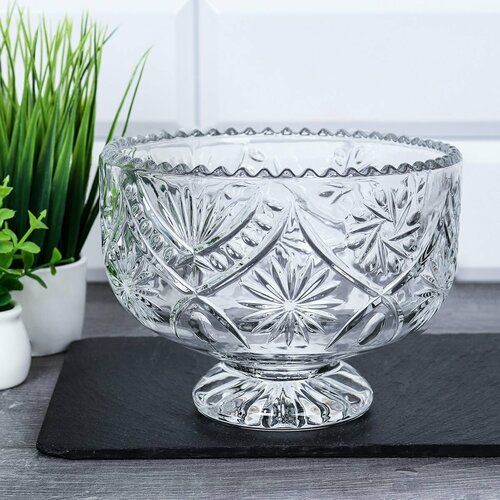 Ваза для сервировки на ножке для конфет варенья печенья 718₽