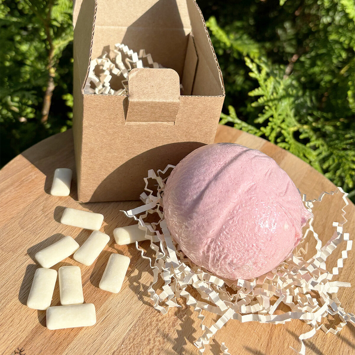 CRAZYme бомбочка для ванны Бабл Гам 155 г — фото 1