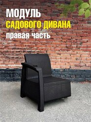 Комплект правой части садового дивана мокко СТ8800 (часть №1 без соединительного комплекта)