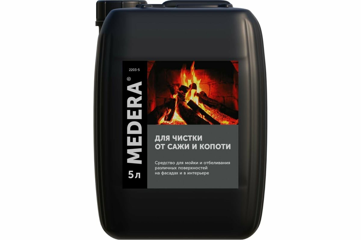 фото MEDERA Средство Super Alkaline Для чистки от сажи и копоти Сильнощелочной пенный Concentrate для ликвидации последствий пожара 5 л 2203-5