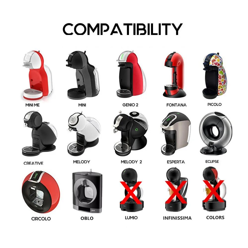 Многоразовая капсула для Nespresso Dolce Gusto из нержавеющей стали, Коричневый — фото 1