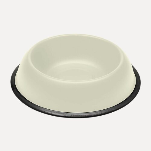 Изображение товара Миска для кошек и собак Ferplast MIRA KC 76 металлическая, лакированная, белая (0,9 л)