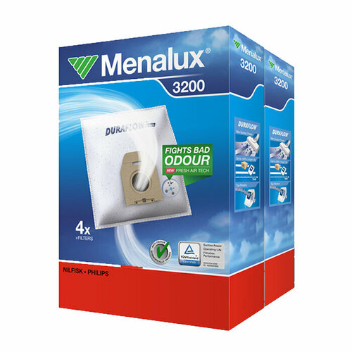Синтетические мешки для пылесоса PHILIPS OSLO VISION HR HR6938 8 штук Menalux 3200 1224₽