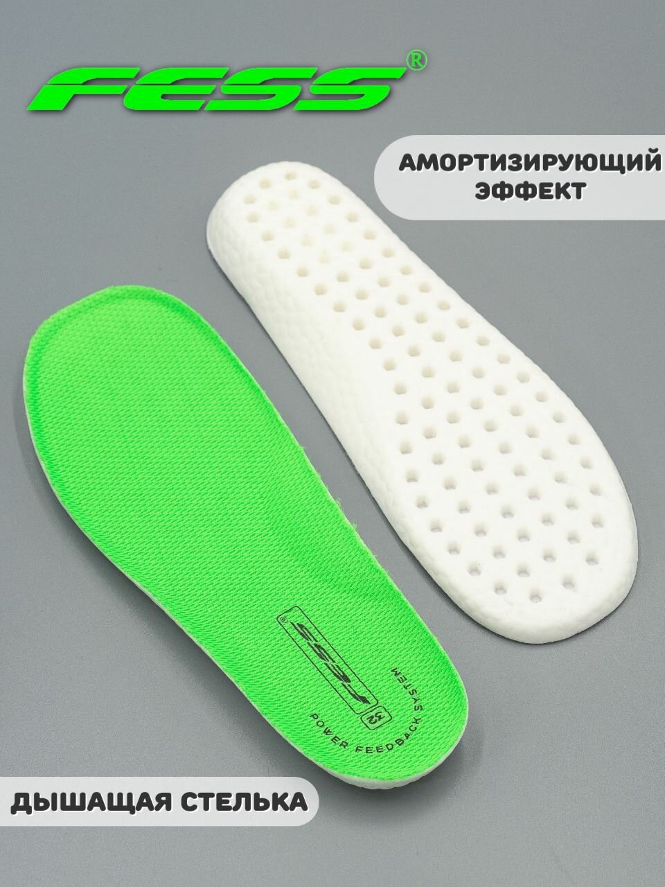 Кроссовки FESS Кроссовки FESS для мальчика, размер 36, черно-салатовый — фото 1