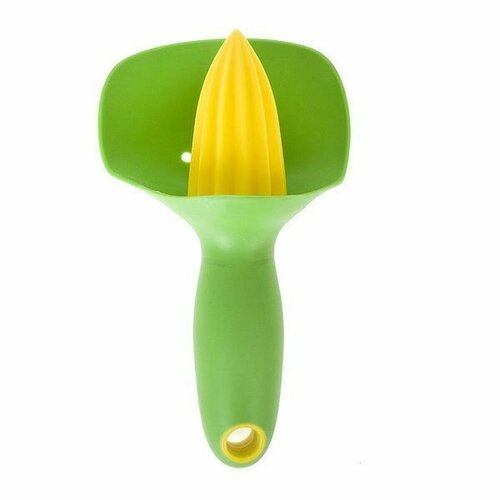 Соковыжималка 16*10*5см. для цитрусовых с емкостью для косточек (ручная) (цвет в ассортименте) (цена за 1 шт.)