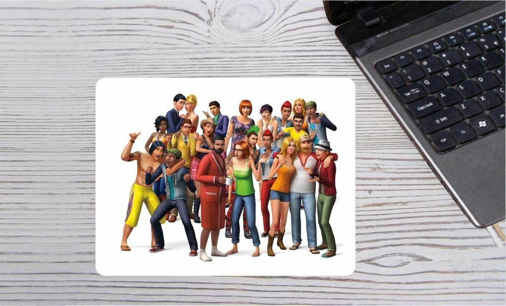 Коврик для мышки игровой 36 на 29 см GOODbrelok The Sims, Симс №12