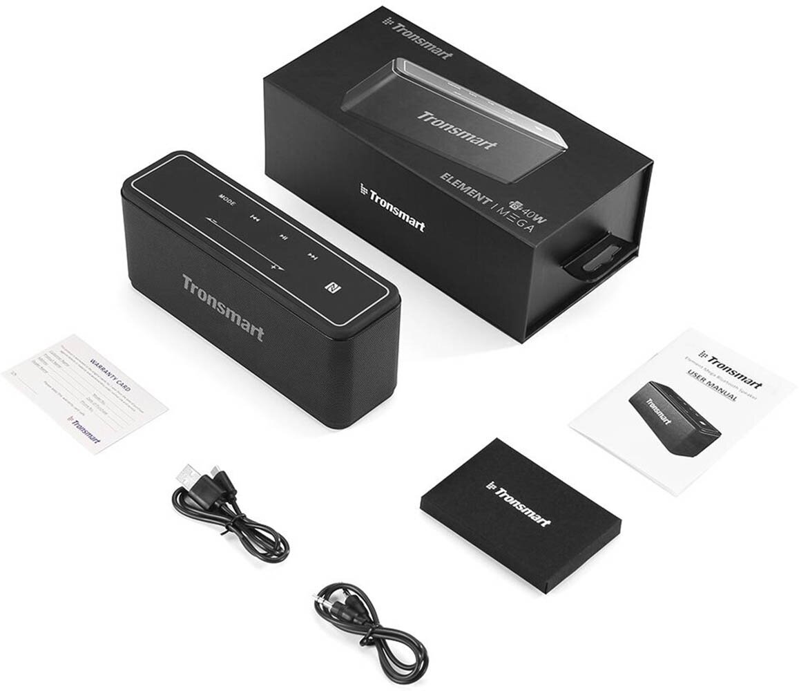 Колонка Bluetooth Tronsmart Element Mega 40W black — фото 1