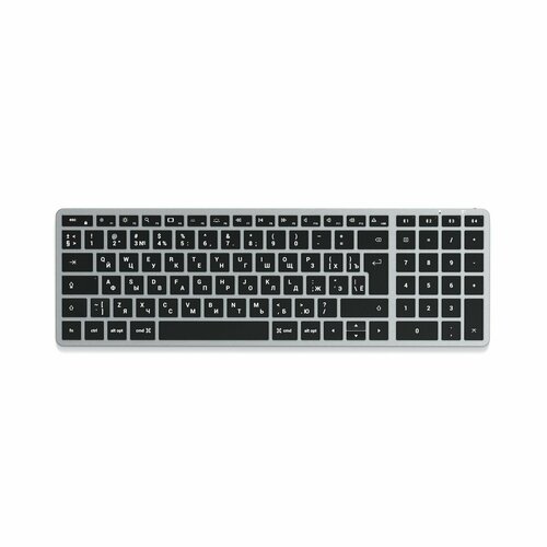 Клавиатура беспроводная Satechi Slim X2 Bluetooth Keyboard - русская раскладка. Цвет: серый космос темный, серый