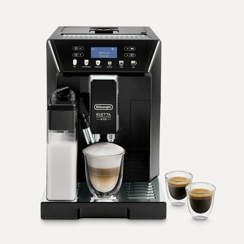 Изображение товара Кофемашина DeLonghi ECAM46.860. B Eletta Capuccino EVO цвет черный мощность 1450 Вт