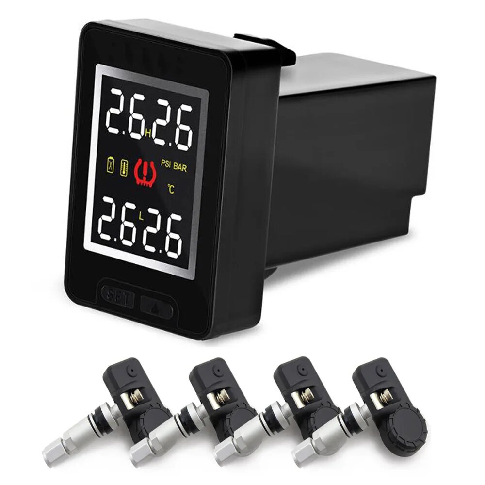 Автомобильная система контроля давления в шинах TPMS, датчик TPMS, мониторинг беспроводного внешнего внутреннего датчика для Toyota для BMW 3 5 для VW, Built in