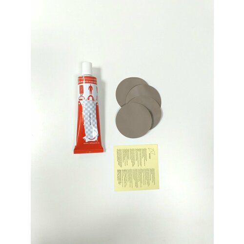 Набор для ремонта надувных матрасов Бежевый круг 5см