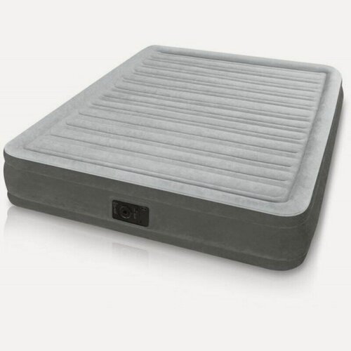 Изображение товара Двуспальная надувная кровать inteX 67770 Comfort-Plush Airbed + насос (152x203x33см)