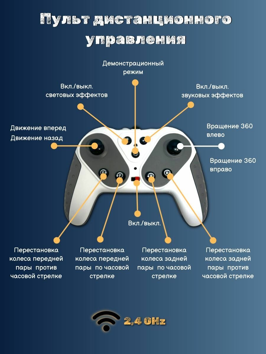 Игрушечные Роботы Xiaomi Трюковая собака-робот на радиоуправлении, светящиеся глаза, с носом, black