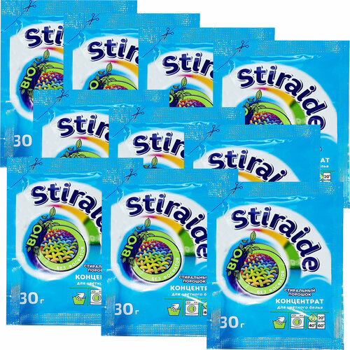 Стиральный порошок бесфосфатный для машинной и ручной стирки цветного белья 30 г х 10 шт 419₽