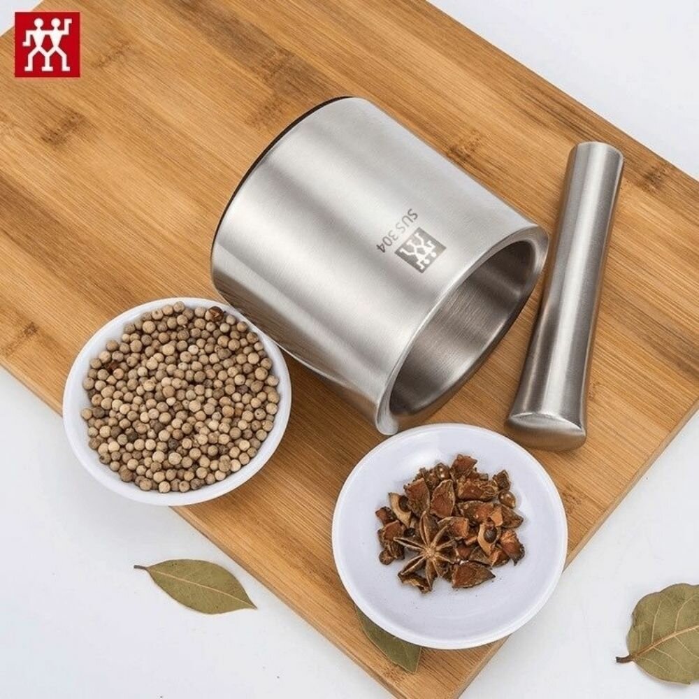 Ступка с пестиком ZWILLING, нержавеющая сталь, для приготовления высококачественных продуктов