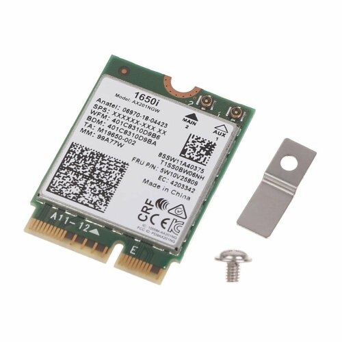 Высокоскоростная карта Wi-Fi 6 AX201 AX201NGW Killer1650i DualBand Wireless 2400 Мбит/с BT5.0 для сетевой карты Windows10