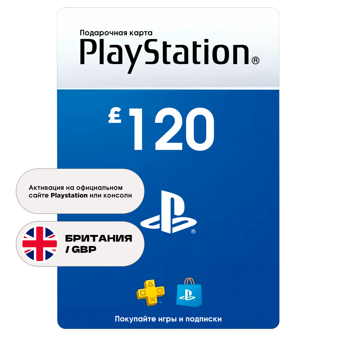 Пополнение счета Sony PlayStation Store Англия