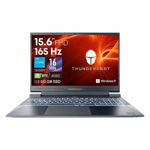 Ноутбук игровой Thunderobot 911 X Wild 156 Intel Core i5-12450H RAM 16 ГБ SSD 512 ГБ NVIDIA GeForce RTX 4050 6 ГБ Windows 11 Pro Grey 89999₽